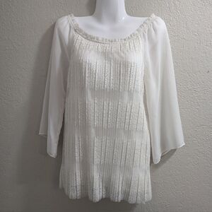 White off-the-shoulder top